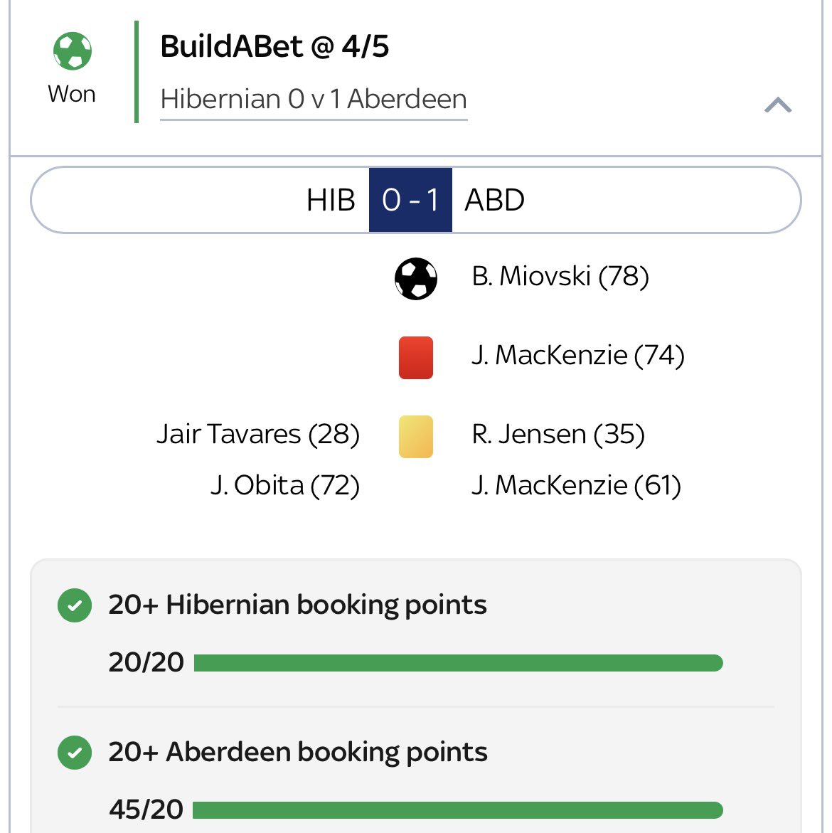 John Beaton delivers at Hampden 🟨🟥