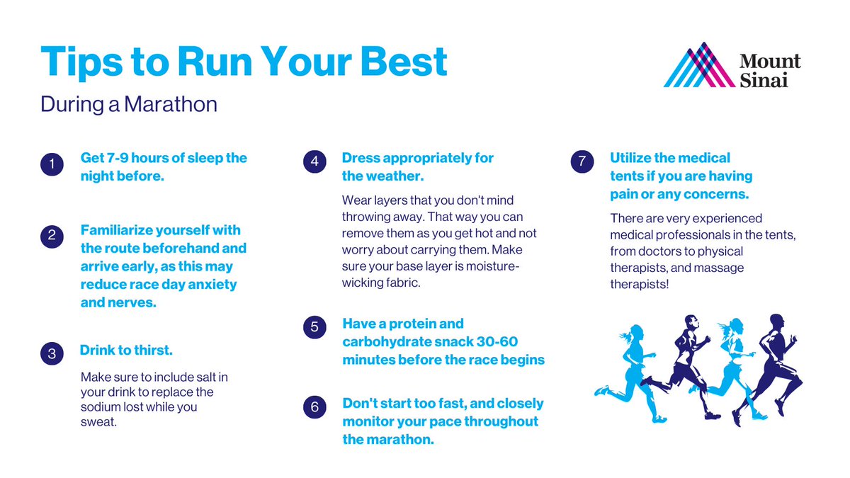 Mount Sinai Health System (@mountsinainyc) on Twitter photo Sending a wave of support and best wishes to all the incredible #TCSNYCMarathon runners gearing up for tomorrow's epic journey! As you prepare to conquer those miles, here are some invaluable tips from our <a href="/MountSinaiOrtho/">Mount Sinai Orthopedics</a> experts to help you run your very best.
<a href="/nycmarathon/">TCS New York City Marathon</a> Sending a wave of support and best wishes to all the incredible #TCSNYCMarathon runners gearing up for tomorrow's epic journey! As you prepare to conquer those miles, here are some invaluable tips from our <a href="/MountSinaiOrtho/">Mount Sinai Orthopedics</a> experts to help you run your very best.
<a href="/nycmarathon/">TCS New York City Marathon</a>