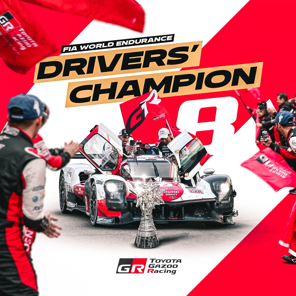 Our #8 GR010 is your 2023 World Champion 🏆 #WEC #8hBahrain #GoHyper #ToyotaGAZOORacing