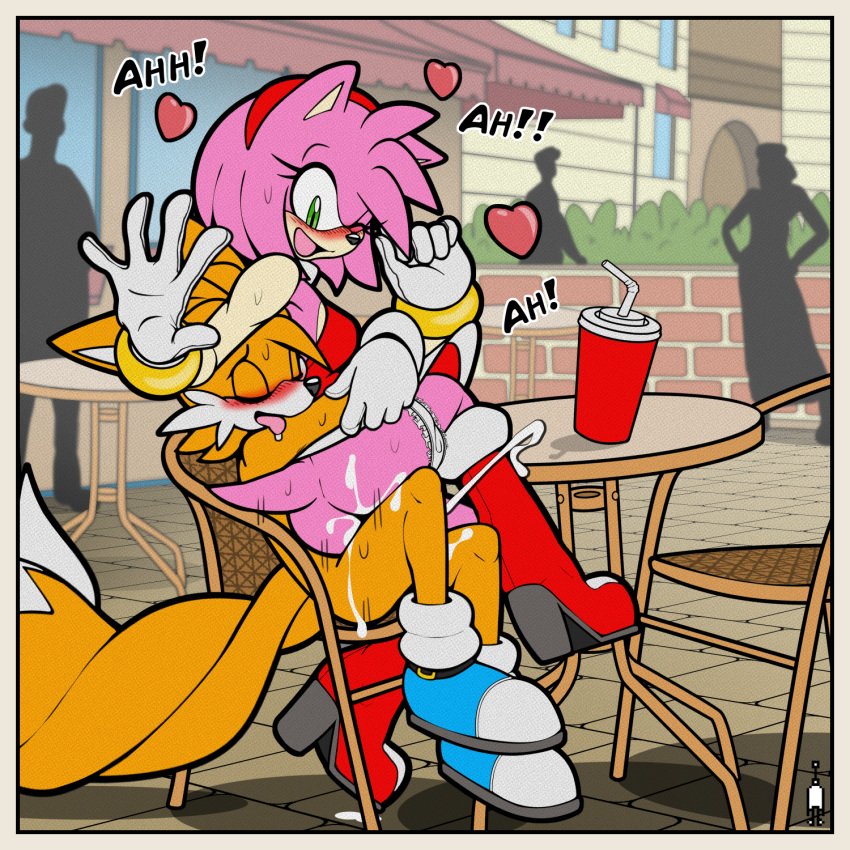 Thetwintailsfox's tweet photo. @DulcisPassio Here a little taste of what the fox wants to do to his favorite pink hedgehog. https://t.co/xm369esHoc