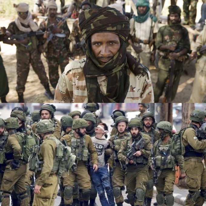 HkZuk's tweet photo. رسالة الى اخواني المتابعين الجدد من فلسطين,الأردن,مصر,العراق بحثاً عن اخبار السودان شكراً لمتابعتكم واهتمامكم باحوال اخوانكم في السودان ..

الشعب السوداني ايضاً يعاني من صهاينة اسمهم "الدعم السريع" يدعون بأنهم يريدون الديموقراطية ومحاربة النظام البائد، لكن الحقيقة عكس ذلك تماماً فانهم يحاربون المواطن البريء .

حيث قاموا باحتلال منازل المواطنين ونهب وسرق ممتلكاتهم 
كما قاموا بقتل الرجال والنساء والاطفال وحتى الشيوخ ..

مارسوا أبشع الجرائم على المواطنين ..
قاموا بتدمير وحرق المؤسسات المحلات التجارية ..
حرقوا وشردوا اهالي بعض القرى في غرب السودان (دارفور) وحتى في العاصمة الخرطوم مارسوا التهجير القسري للمواطنين .

تمارس هذه المليشيا اللعينة القصف العشوائي على منازل المواطنين والمستشفيات كما يفعل الاسرائيلين تماماً .. في هذا اليوم تحديداً فقدنا اكثر من (20) شهيد من المواطنين الابرياء وعشرات الاصابات نتيجة القذائف .

الجرائم والانتهاكات كثيرة جداً ..
لا أود الاطالة عليكم، لكن كونوا على علم بأننا ايضاً لدينا صهاينة .

ان الشعب السوداني حالياً اصبح بين نازح و لاجيء داخل وخارج السودان .. يعيشون اصعب ايام حياتهم بعد ان فقدوا كل شيء .

نسألكم خالص دعواتكم لنا ..
اخوكم ذو الكفل .

#جرائم_الدعم_السريع 
#الدعم_السريع_يحارب_المواطنين