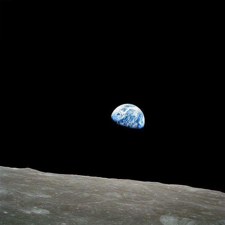 ‘Earthrise’ was captured by astronaut Bill Anders from the Apollo 8 spacecraft on Christmas Eve 1968. As Apollo 8 circled the moon, Bill Anders, Frank Borman, and Jim Lovell were privileged to witness the Earth rising above the lunar surface.

Their experience was a