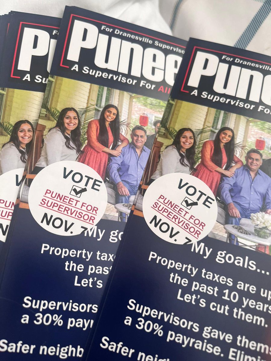 Our team is out on this final weekend of the campaign.

Election Day is this coming Tuesday. Make a plan to vote.
#Dranesville #Election2023