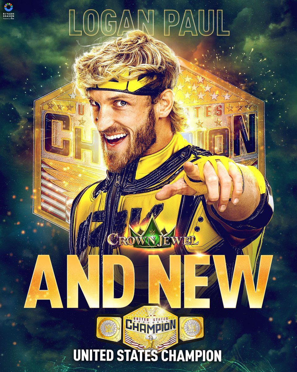 NO WAY!!!

@LoganPaul just defeated @reymysterio at #WWECrownJewel to become the NEW @WWE #USChampion!

#AndNew