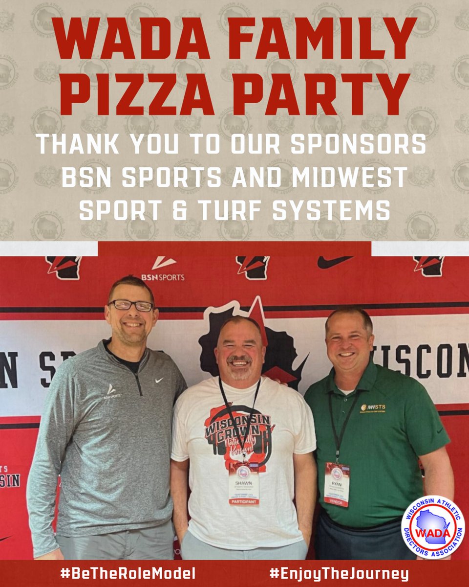 Thank you to @BSNSPORTS_WI & @MWSTS1 for sponsoring our WADA Family Pizza Party today! #BeTheRoleModel #EnjoyTheJourney