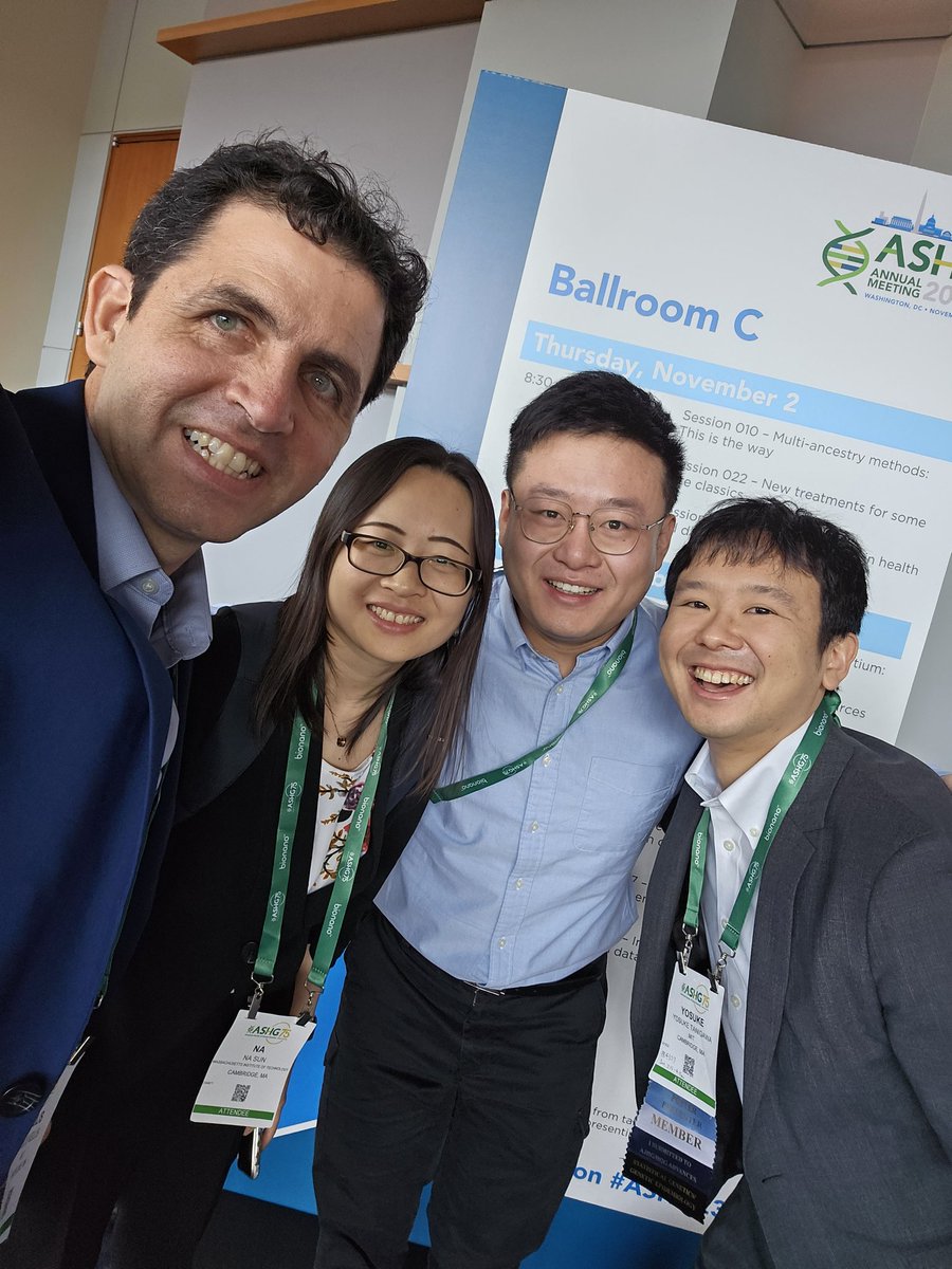 manoliskellis's tweet photo. Don't miss #YosukeTanigawa @yk_tani poster PB_4327 at #ASHG23 #ASHG on The Power of #Inclusion in #PolygenicScore calculations #PGS or #PolygenicRiskScore #PRS, in the #StatisticalGenetics and #GeneticEpidemiology section.
Key result: Diverse ancestry inclusion improves prediction accuracy for all genetic backgrounds, especially AfricanAncestry up to 60% improvement on average with iPGS and iPGS+Refit methods. 
Building on Yosuke @yk_tani's paper just published in @AJHGNews last week! Poster session is now! 
Abstract: https://t.co/9u9IUyxIw2