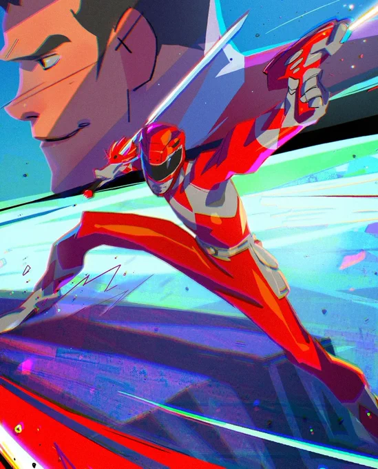 GO GO POWER RANGERS! - #PowerRangers #boomcomics #foxkids #illustration