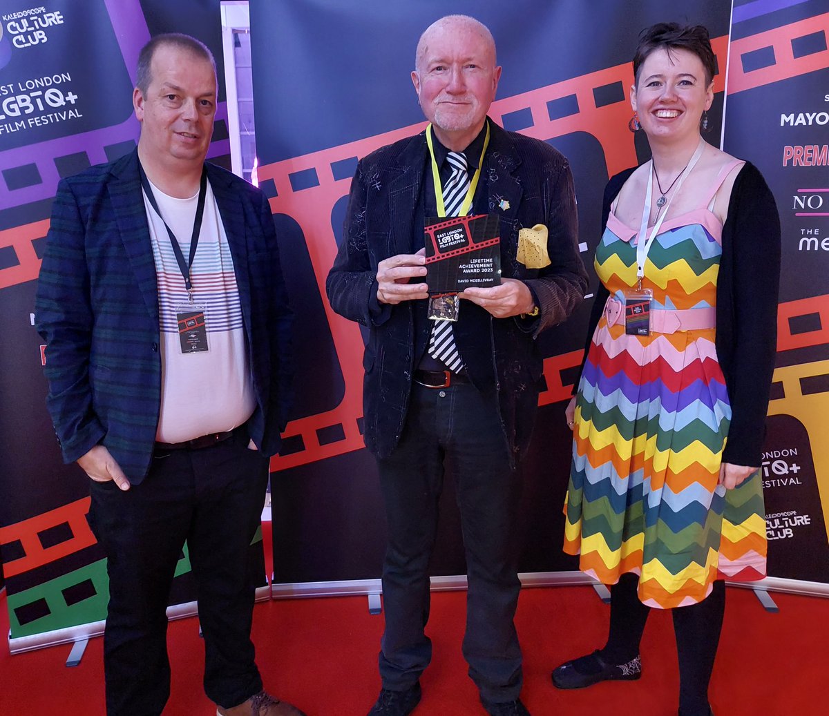 #davidmcgillivray wins a  #lifetimeachievementaward #eastlondonlgbtqfilmfestival #LGBTQ