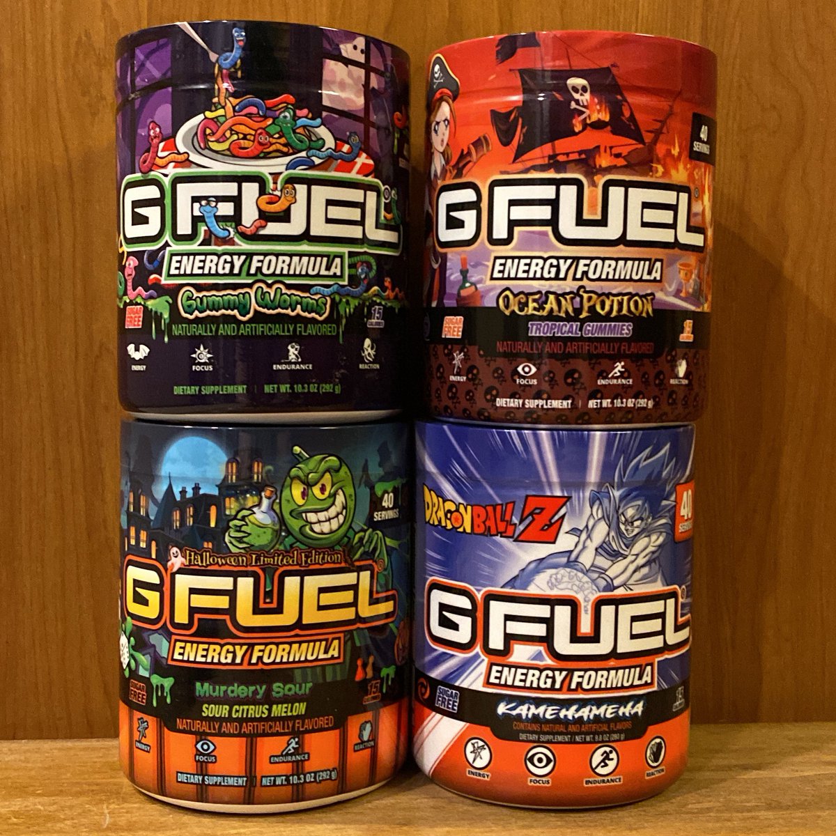WraithLette's tweet photo. It’s @GammaLabs @GFuelEnergy delivery day, today’s batch is all about the latest bogo sale 📦
#GFuel #GammaLabs #GFuelDeliveryDay #DeliveryDay #GummyWorms #OceanPotion #MurderySour #Kamehameha #DragonBallZ https://t.co/qctcyJ8Den