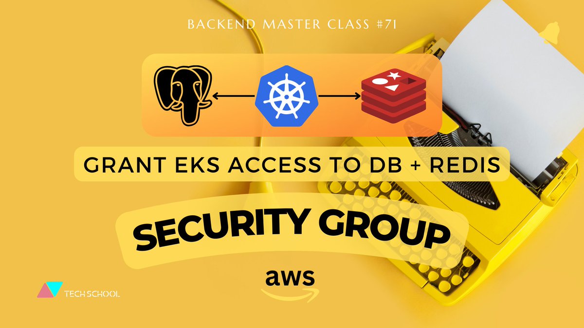 techschoolguru's tweet image. In this video 👉 youtu.be/pPXYu6QQGE8 we&apos;ll learn how to create an #AWS #EKS cluster and give it access to a private #Postgres database (#RDS) and #Redis cluster (#ElastiCache) using security group.
Full series playlist: bit.ly/backendmaster
bit.ly/m/techschool