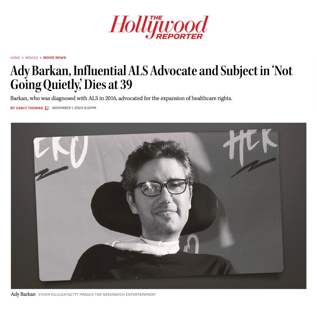 Ady Barkan Dead: ALS Advocate, Subject in 'Not Going Quietly' Was 39 – The  Hollywood Reporter