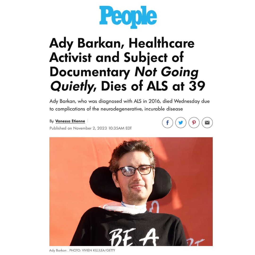 Ady Barkan Dead: ALS Advocate, Subject in 'Not Going Quietly' Was 39 – The  Hollywood Reporter
