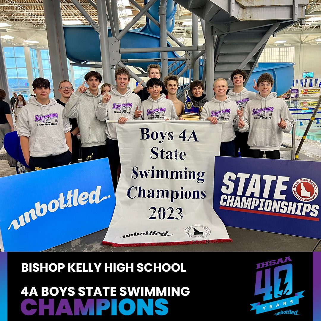 Congratulations to the Bishop Kelly High School Swim Team on being the 2023 Boys 4A State Swimming Champions!