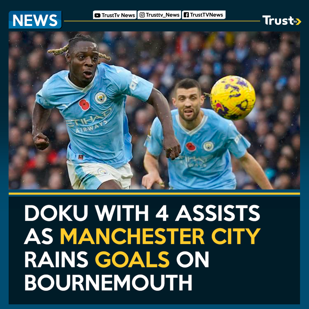 Manchester City 6-1 Bournemouth: The Jeremy Doku show as Pep