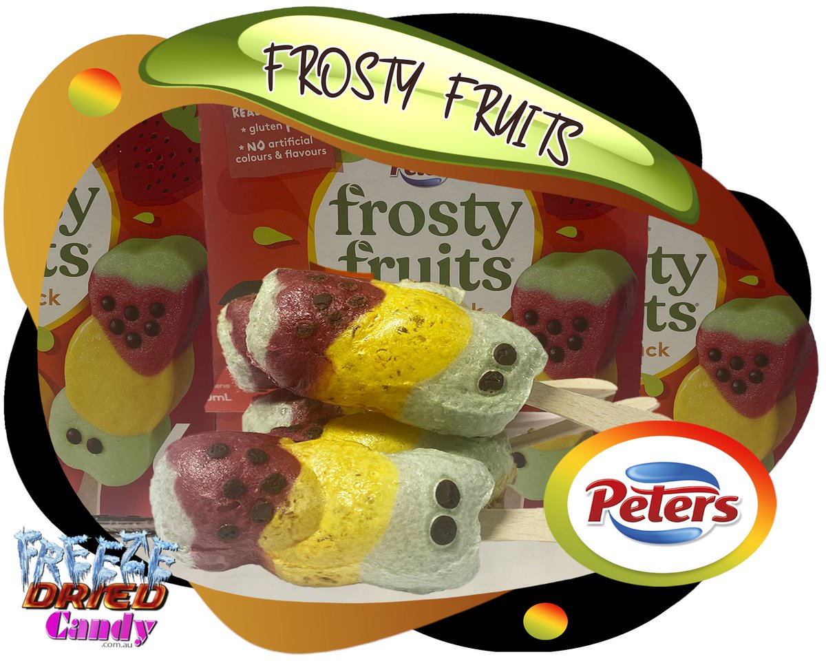 FreezeDryCandy's tweet photo. Freeze Dried Frosty Fruits- Sorbet Fruit Stack Ice Block.   Won't melt like traditional ice blocks, no need to  refrigerate or worry about sticky messes; this convenient and delicious  snack is ready to eat right out of the packaging. The best part? It's  delightfully crunchy, https://t.co/Oq4csNEikz