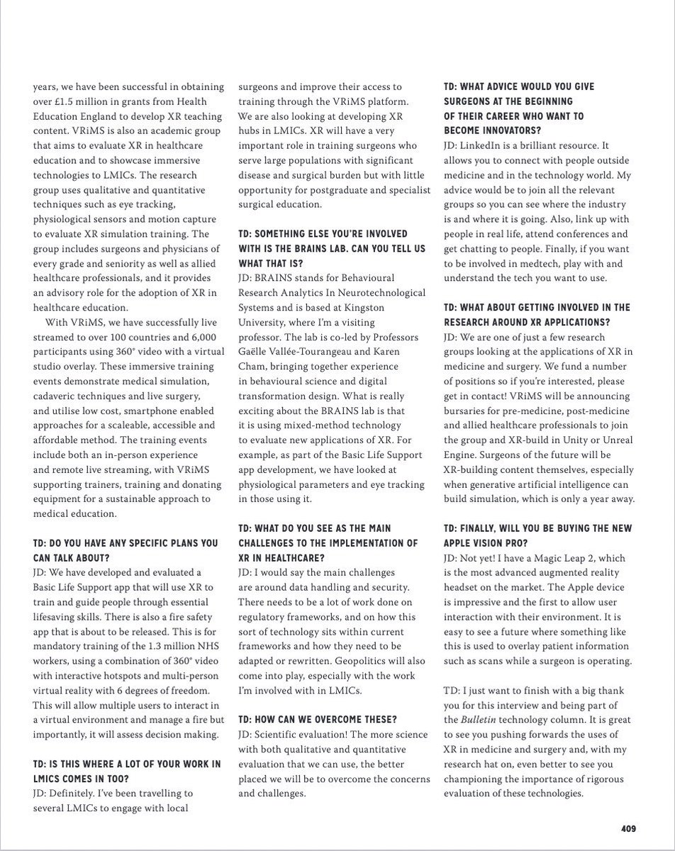 XR for global health or just a midlife crises?