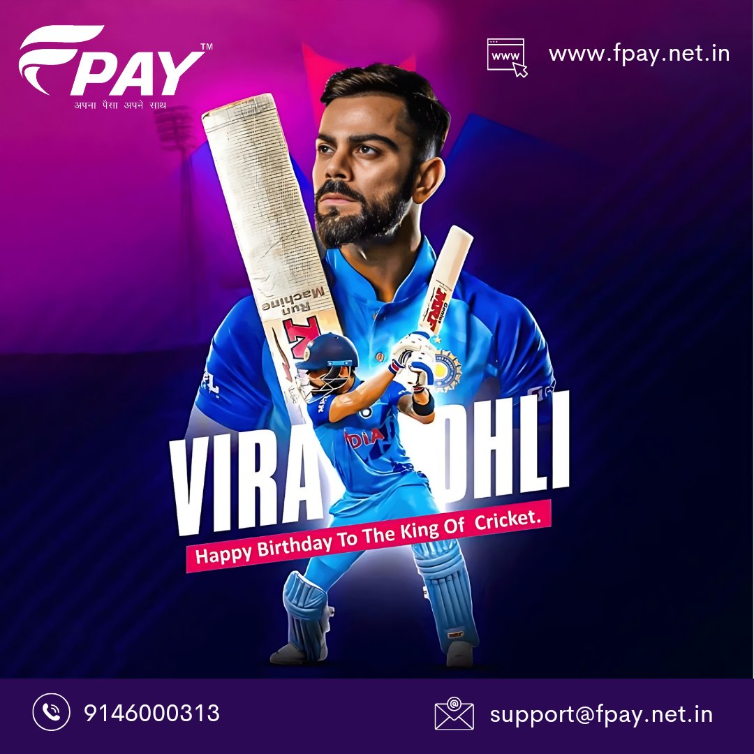 fpay12's tweet photo. On your birthday, @imVkohli, we celebrate not just a cricketer, but an inspiration to millions. May your boundaries in life keep expanding! 🎁🏟️ #ViratKohli #inspirational https://t.co/QJWpzAGA7U