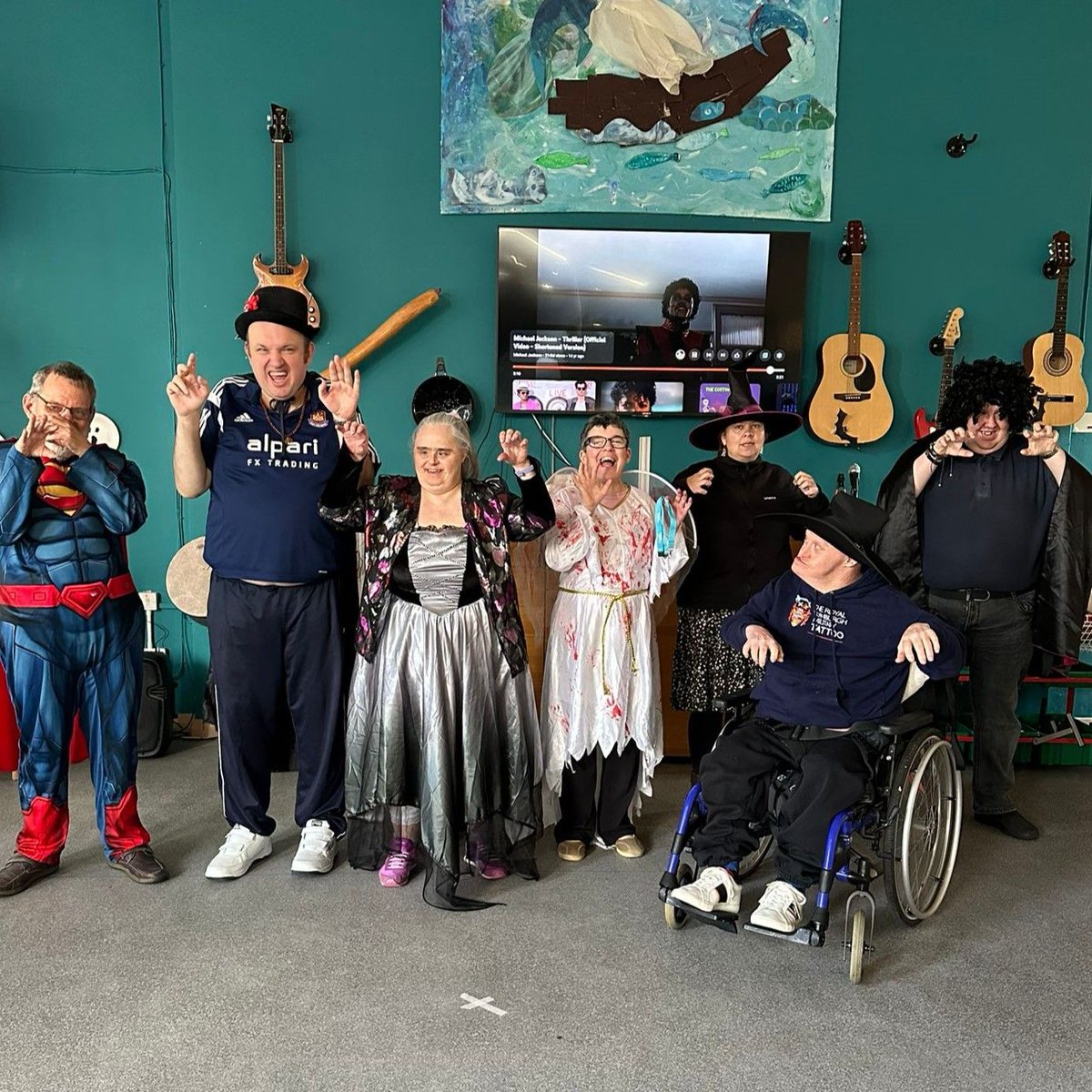 Lowestoft Hub created an incredible 'Thriller' workout routine that they then performed for friends and family. The costumes are great and it looks like great fun as well! #SocialCare #LeadTheLifeYouChoose