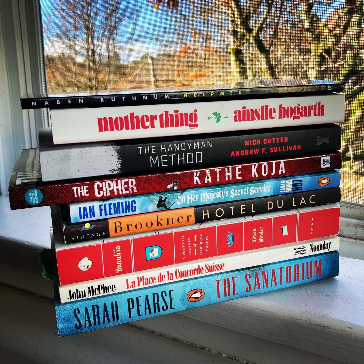 October reading list; the Habsburgs, Switzerland, and four books of domestic horror @NabenRuthnum @AinslieEm @AFSulli @KatheKoja @SarahVPearse