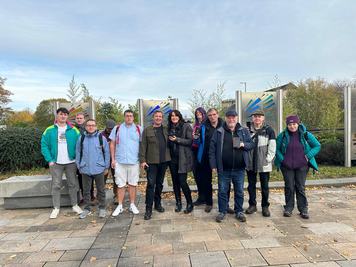 A11yib's tweet photo. XFAC Scotland visited Motherwell today for @ingress First Saturday with some visitors from a bit further away this month.  Great time had by all rounded off with a few beers. https://t.co/BTZkWolnwc