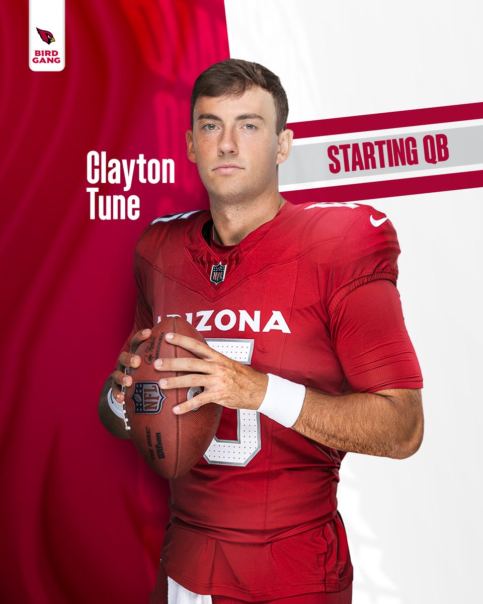 QB Clayton Tune will start for the first time in his career, Sunday in Cleveland!