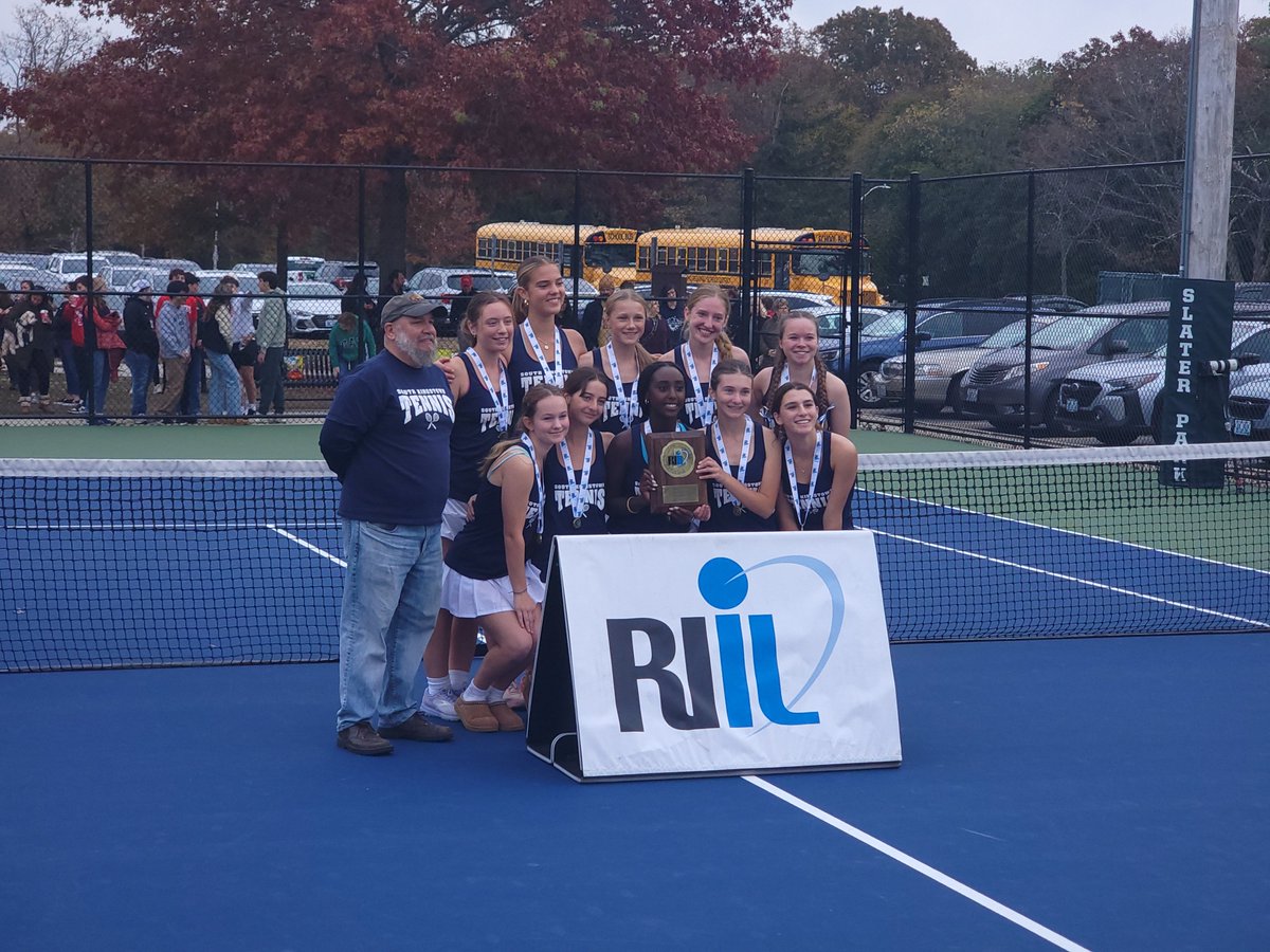 South Kingstown girls tennis beats Chariho 4-2 in the Division II finals to complete their undefeated season.
It's the first title for this program since 2002. <a href="/SKHSRI_Rebels/">SKHS Athletics</a> #riil