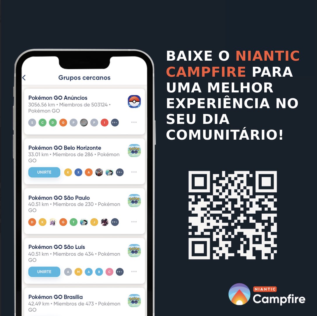 carrodoigor's tweet photo. Bora se aventurar juntos usando o app Niantic Campfire!

🔗https://t.co/Bda48LqF1Y

Com ele, você pode curtir ainda mais os jogos da Niantic. Conheçam novos amigos pelo caminho, organizem batalhas épicas e muito mais!

🔗https://t.co/AYkv5Vk3dT

#NianticCampfire @PokemonGOptBR https://t.co/Qdj6O2XvxD