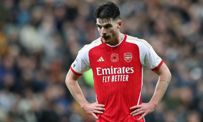 ArsenalSweden's tweet photo. Total dominans av Declan Rice - men nya frågetecken kring David Raya. Spelarbetygen är ute: 
➡️https://t.co/4c9qSNUOkX https://t.co/JKoHFs9ybF