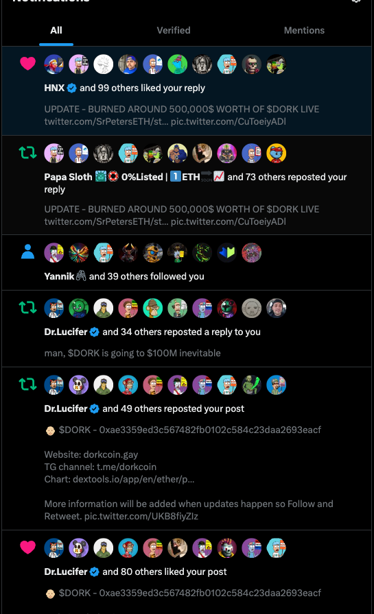 's tweet image. $DORK Community is WILD MAN.... NEXT PEPE for SURE