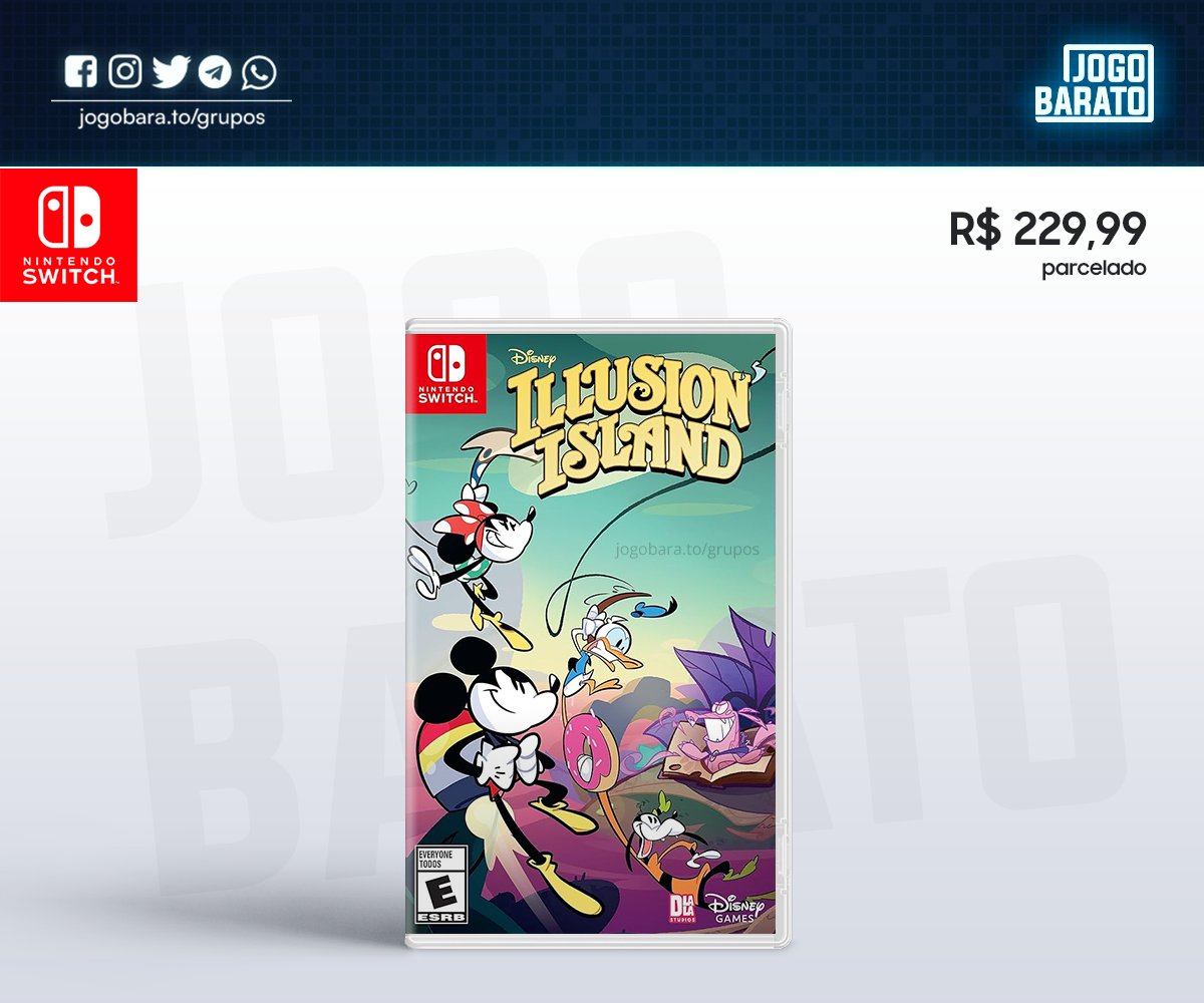 [Shopee] Disney Illusion Island (Nintendo Switch)

👉 shope.ee/AK9hntO3oB
🎟 Cupom: FINALSHOPEE50
• R$ 229,99 em até 3x