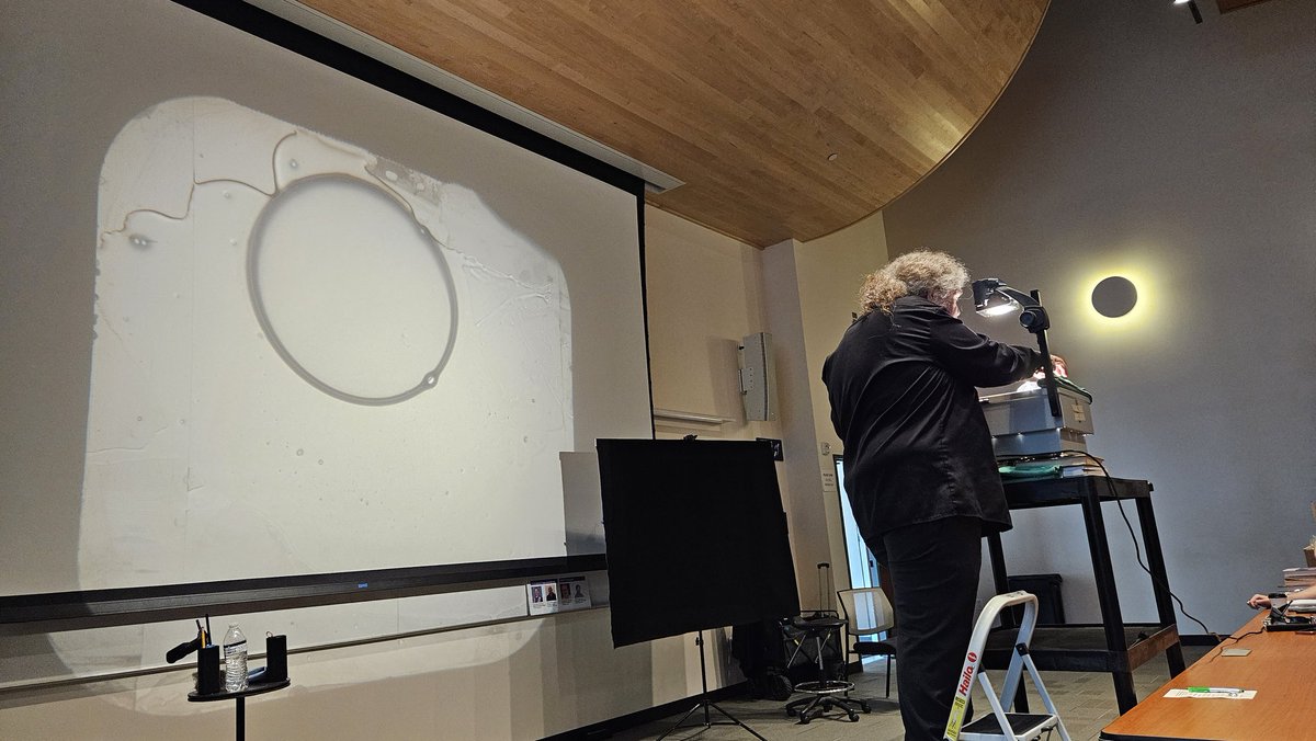 Our afternoon keynote from Tod Noddy of Bubble Magic starting off with bubbles on his overhead.