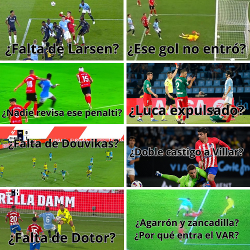 Marcos Romero (@marcosromero188) on Twitter photo Los arbitrajes al Celta son insostenibles. Errores en el campo y en el VAR. Toda acción gris se señala a favor del rival.
Jornada 12, 8 polémicas en contra.
RESPETO Los arbitrajes al Celta son insostenibles. Errores en el campo y en el VAR. Toda acción gris se señala a favor del rival.
Jornada 12, 8 polémicas en contra.
RESPETO