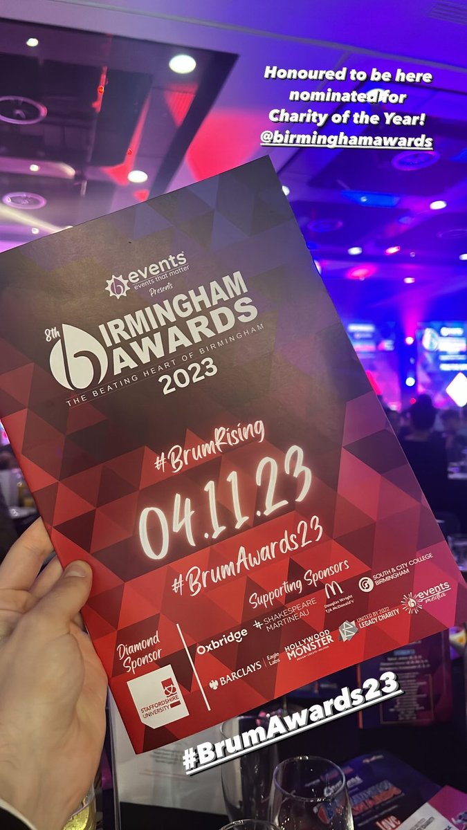 envisionUK's tweet photo. Finalists for Charity of the Year at the @BirminghamAward!! #BrumAwards23 #BrumRising https://t.co/5uUnUFVu2q