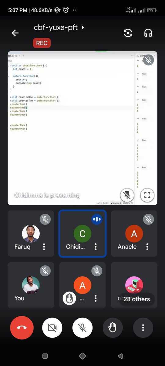 Sotonyejoe's tweet image. We had class 2day and I was hearing the famous JavaScript in another Concepts like Hoisting, closure. N I was like tinz like this exist wow😳 the instructor did an amazing wrk explaining n d class was interactive. @master_backend @Kaperskyguru  #100daysofengineering