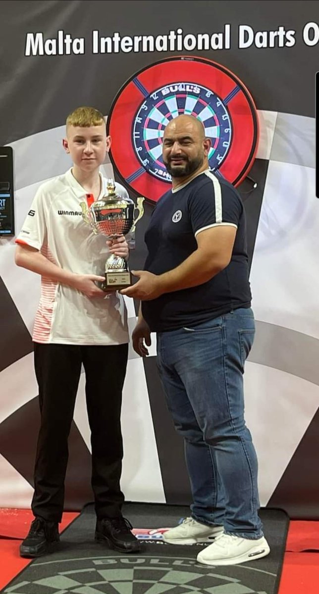 WDF Malta Open Youth Champion 2023 - Ryan Branley. Fantastic effort from Ryan to overcome Hungarian youngster Zoltan Poloyni in a tense final to claim the title. Some boy