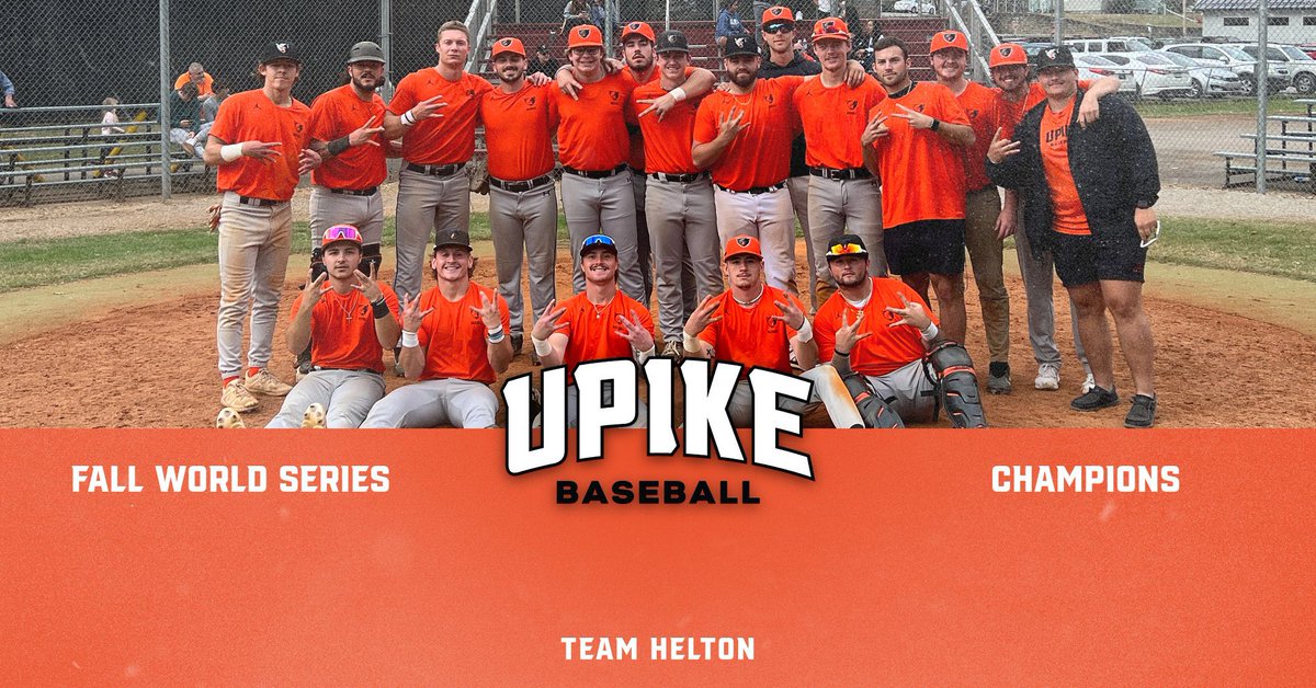 Back to Back for Team Helton!

The bat of Tyler Freas propels Team Helton in the bottom of the 6th for the lead and Riley Hartline closes out the 7th!

A great finish to the Fall World Series!

See y’all in the spring! 

#climbthemountain