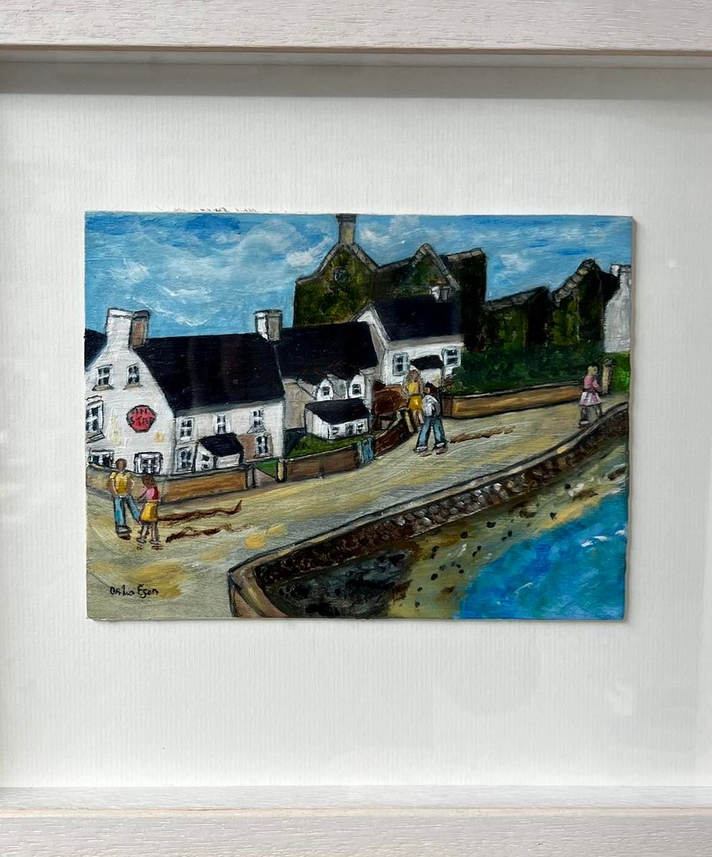 Orla Egan is a wonderful artist living locally who takes an unusual look at life and places. 
Her paintings of 2 favourite towns close to us in Donegal are just a treat to the eye. 
Ramelton and Rathmullan.  via amelias.ie