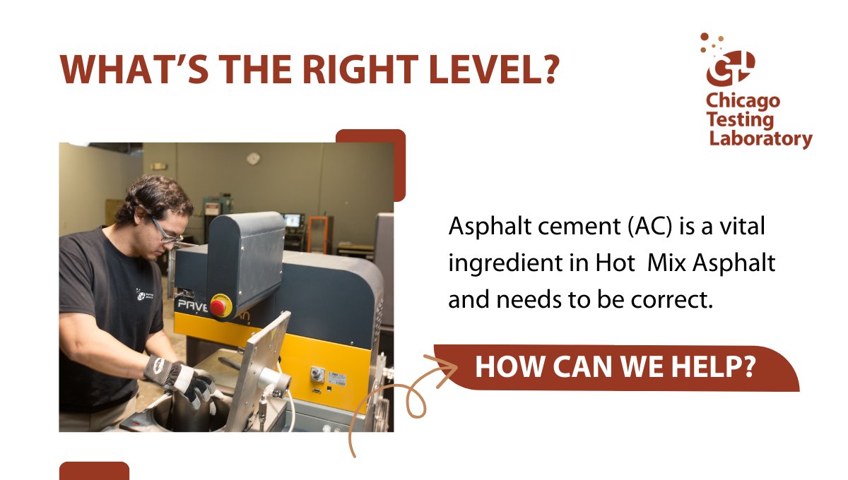 CHITestingLab's tweet image. What’s the right amount of asphalt cement? 

Let the #MixDesign professionals at CTL support your next project to ensure you get quality and cost efficacy. 

Start here!
bit.ly/47hfMxe 

#ChicagoTestingLab #CTL #AsphaltCement #HotMixAsphalt