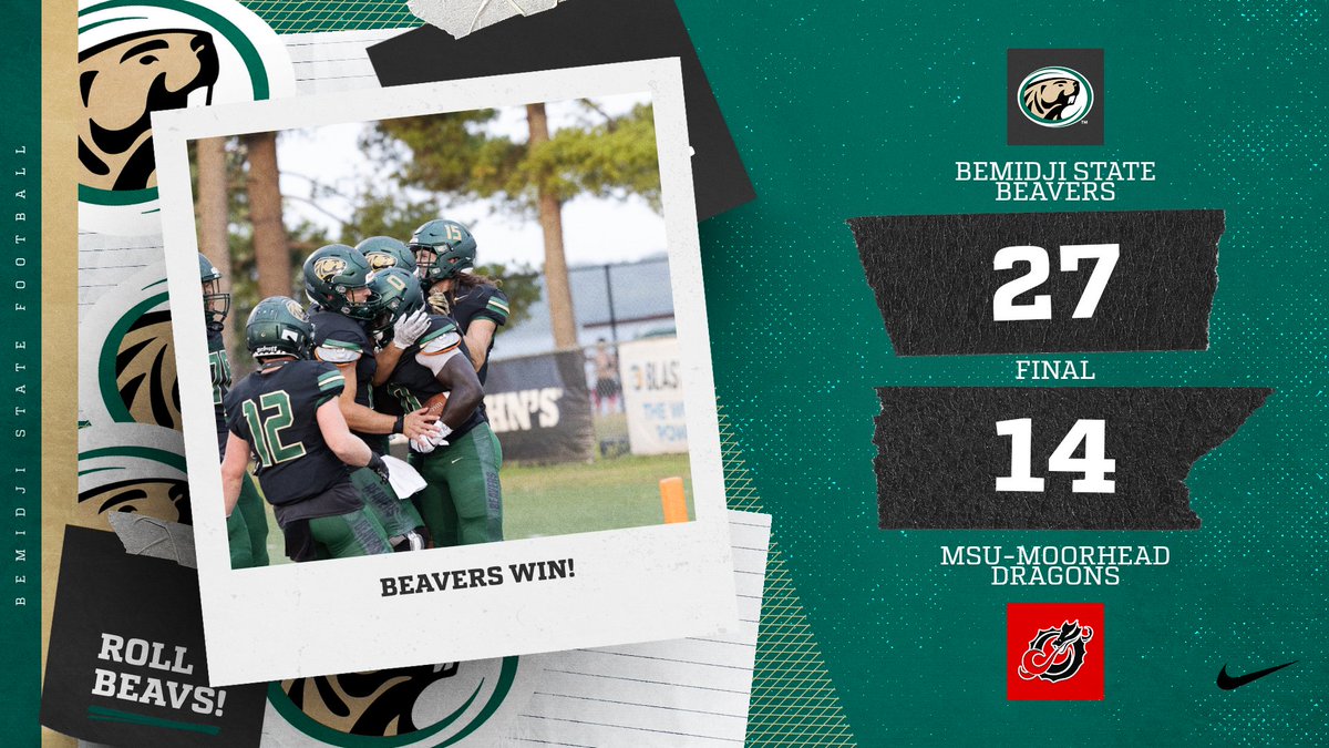 Beavers win this afternoon by a final score of 27-14! 
#GoBeavers #GrindTheAxe #BeaverTerritory
