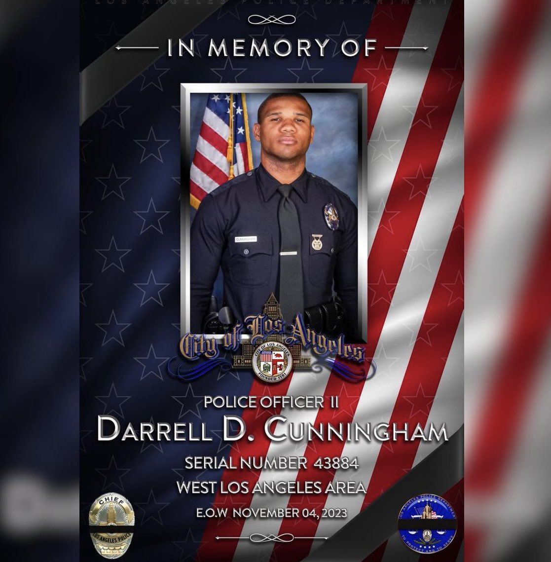 We are holding it together the best we can for our very own WLA Patrol Officer Darrell Cunningham 🙏🏻  Forever In Our Hearts 💔