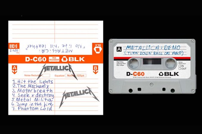 En 2015, #Metallica reedita su famoso demo No Life ´till Leather en cassette imitando lo que hicieron en sus comienzos para hacerse conocidos gracias a la distribución de la cinta de mano en mano. #UnDiaComoHoy