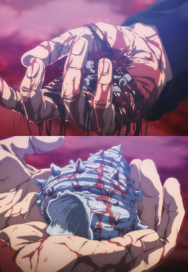 The dichotomy between Eren &amp; Armin's ideals visually represented. #shingeki