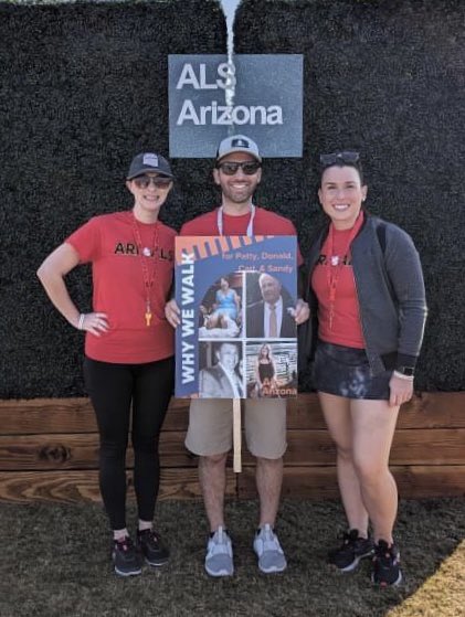 Team PaDoCaSa, for Patty, my dad, Carl, and Sandy. Fuck ALS.