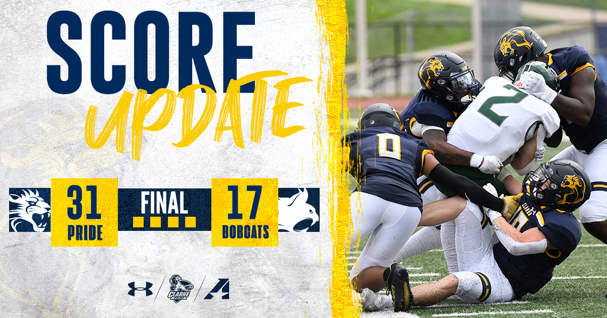 ClarkePrideFB's tweet photo. PRIDE WIN!!! 🦁

#ClarkePride https://t.co/F2JoLfzUqE