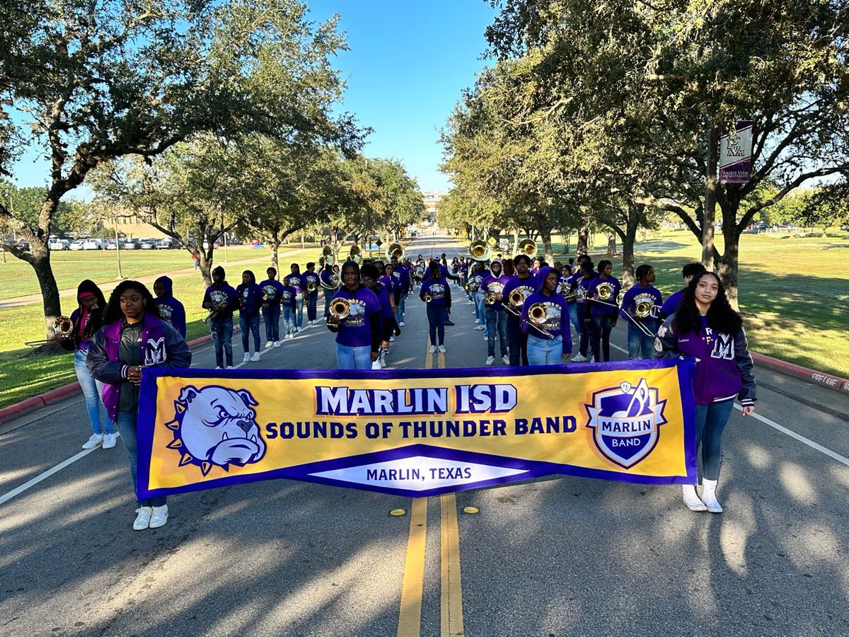 BootzGold's tweet photo. Marlin Sounds of Thunder at Prairie View A&M Homecoming!⚡️💜💛
They set they homecoming OUT‼️Extremely proud of our scholars 💪🏾 @dj__dagreat #Marlin #MarlinPROUD #SOT #pvhomecoming23 #PVHC23 #SoundsOfThunder @MarlinISDTX @MarlinFAD @DrHenson2 @ealy_daeducator https://t.co/4wAzRKq3is