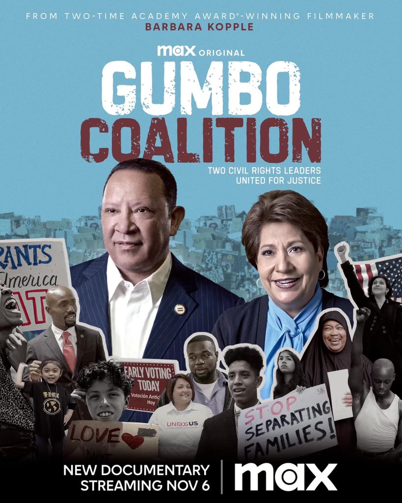 Two civil rights leaders, united for justice. #GumboCoalition premieres this Monday, November 6 on Max. #StreamOnMax <a href="/MARCMORIAL/">Marc Morial</a> <a href="/WeAreUnidosUS/">UnidosUS</a> <a href="/NatUrbanLeague/">National Urban League</a> <a href="/StreamOnMax/">Actually HBO Max</a> <a href="/PalanteMax/">Pa'lante! Max</a> <a href="/sceneinblack/">Scene in Black</a>