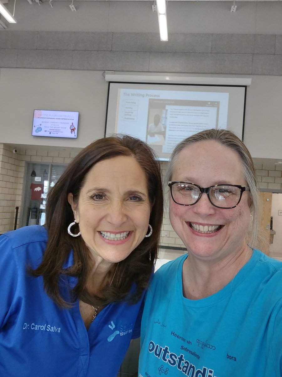 Msaking2's tweet image. What an experience, participating in a workshop with @DrCarolSalva leading. I did NOT geek out and make a fool of myself 😎 #OPSMLConference