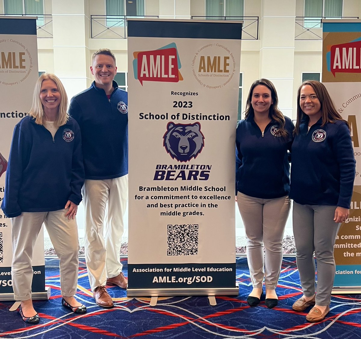 It was a true honor to present at #AMLE50 with this talented group of @BAM_MS_Official leaders sharing our MTSS work for each and every student with middle school colleagues from across the country. There were even attendees from as far as Hawaii—amazing! Proud principal moment!