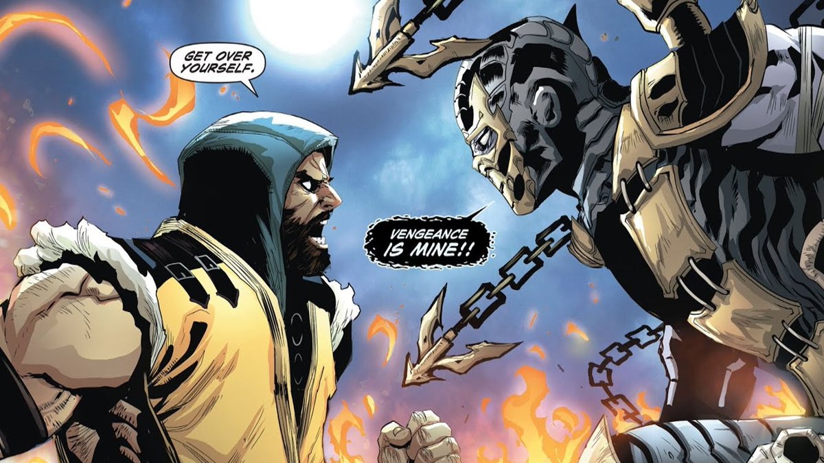 4thSnake's tweet image. Scorpion's always fighting himself these days...