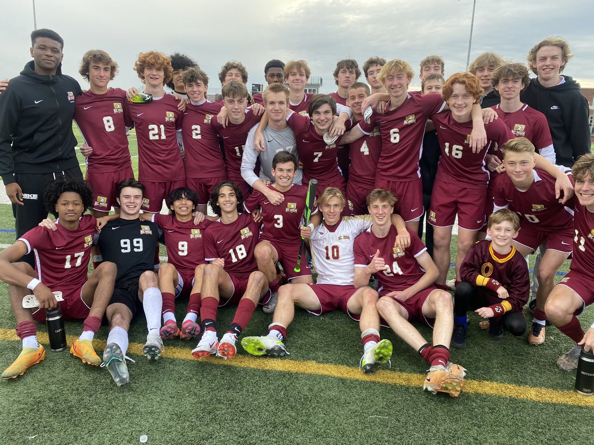 Eagles win 2-1 over Braintree in PK’s to advance in the state tournament. Junior Tristan White scored the lone goal for the Eagles in regulation.   Keeper Jake McConville saved the 1st penalty shot from Braintree as all five BC High shooters scored to secure the win.